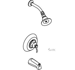 Kohler K-12007-4 Fairfax Bath and Shower Faucet