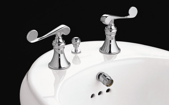 Kohler K-16137-8 Revival Bidet Faucet Below-the-rim Swivel Spray