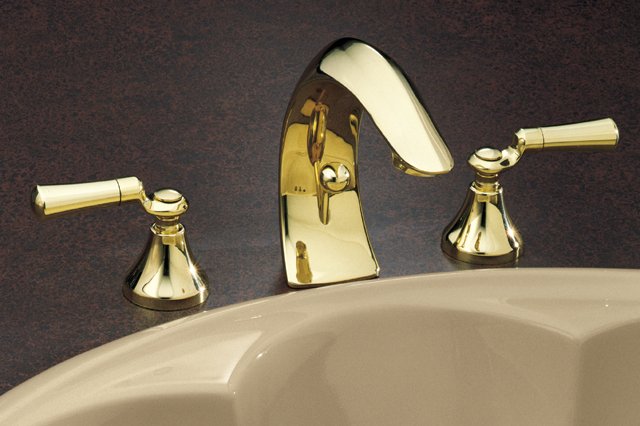 Kohler K-6245-4 Flair Lever widespread Lavatory Faucet with Cr
