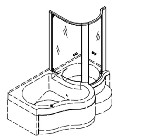 Kohler K-1595 Aventura Shower Enclosure
