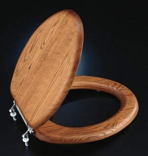 Kohler K-4745 Vintage Oak Toilet Seat