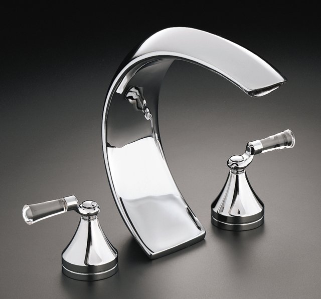 Kohler K-6224-4 Flair Lever Deck-mount Bath Faucet Lever Handl