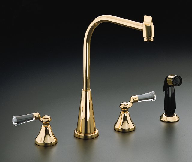 Kohler K-6272-4 Flair Lever Kitchen Sink Faucet Lever Handles