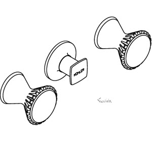 Kohler K-6845-7 Bravura 3-Handle Wall-mount Bath and Shower Va