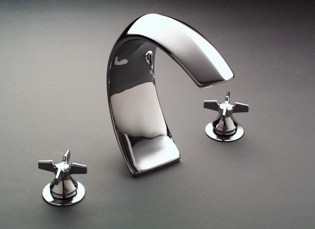 Kohler K-7025-3 Triton Deck-mount Bath Faucet Cross Handles Cre