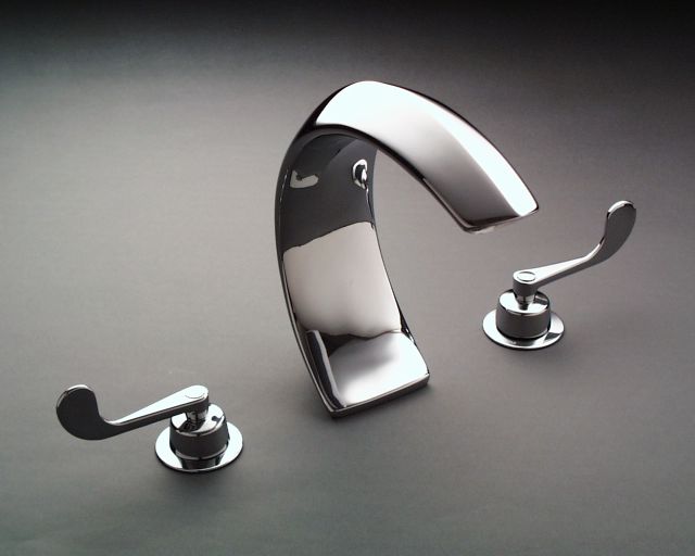 Kohler K-7025-5 Triton Deck-mount Bath Faucet Wristblade Lever
