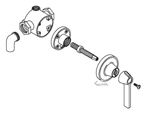 Kohler K-7215 Niedecken Exposed Shower Faucet