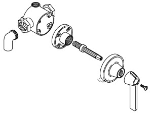 Kohler K-7245 Niedecken Exposed Shower Faucet