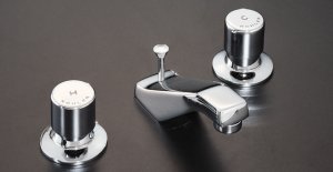 Kohler K-7491-F Triton widespread self-closing metering faucet wit