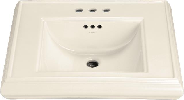 Kohler K-2239-1 Memoirs(R) pedestal lavatory basin with single-hole faucet drilling