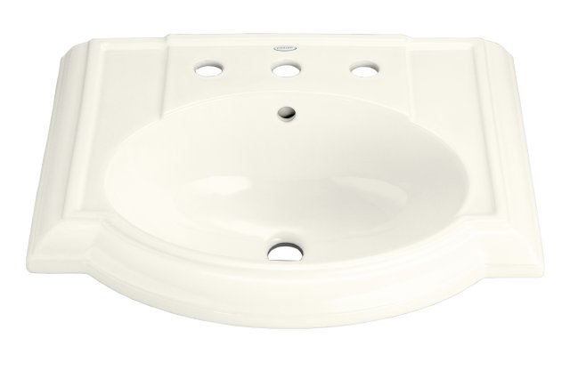 Kohler K-2287-8-58; Devonshire (R) lavatory basin with 8" centers; in Thunder Grey