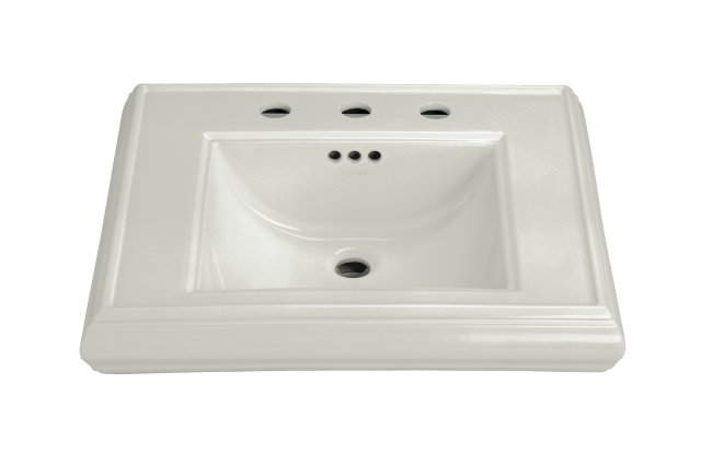 Kohler K-2239-8-95; Memoirs (R) pedestal lavatory basin with 8" centers; in Ice Grey