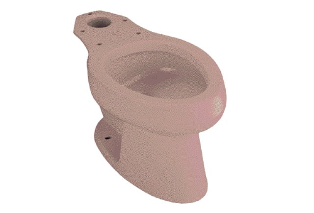 Kohler K-4276-45 Wellworth(R) elongated toilet bowl less seat  Wild Rose; Discontinued Product