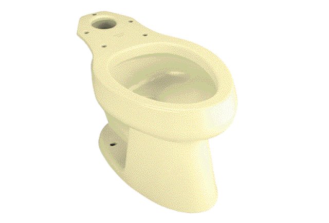 Kohler K-4276-Y2; Wellworth(R); elongated toilet bowl less seat; in Sunlight; Discontinued Product