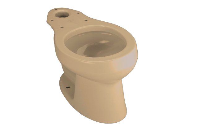 Kohler K-4277-33 Wellworth(R) round-front toilet bowl less seat  Mexican Sand; Discontinued Product