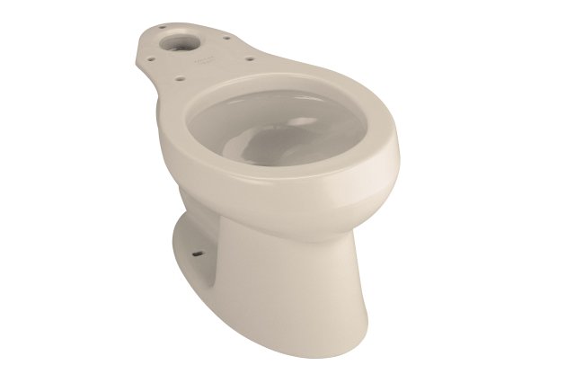 Kohler K-4277-55 Wellworth(R) round-front toilet bowl less seat  Innocent Blush; Discontinued Product