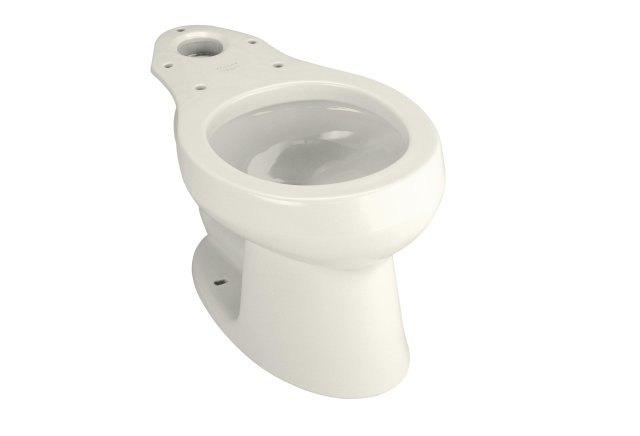 Kohler K-4277-96 Wellworth(R) round-front toilet bowl less seat  Biscuit; Discontinued Product