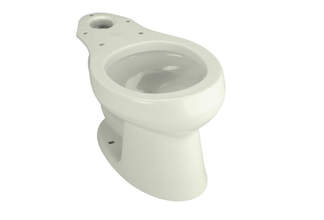 Kohler K-4277-NG Wellworth(R) round-front toilet bowl less seat  Tea Green; Discontinued Product
