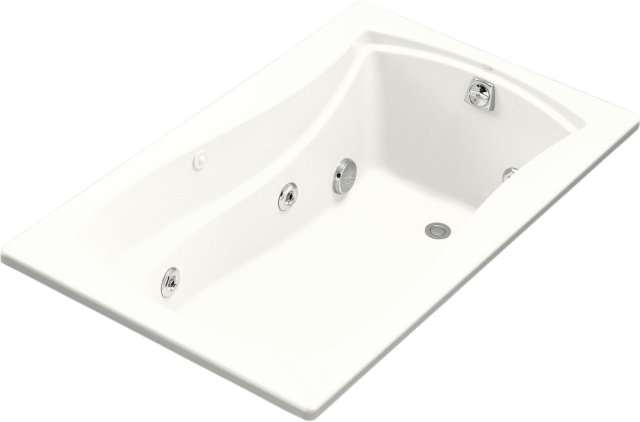 Kohler K-1239-HB-0; Mariposa (R) 5' whirlpool with custom pump location and heater; in White