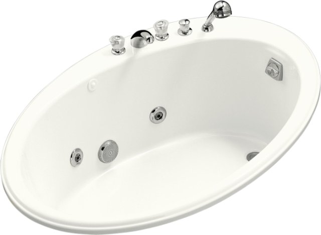 Kohler K-1246-H Seaside(TM) 5' whirlpool with heater