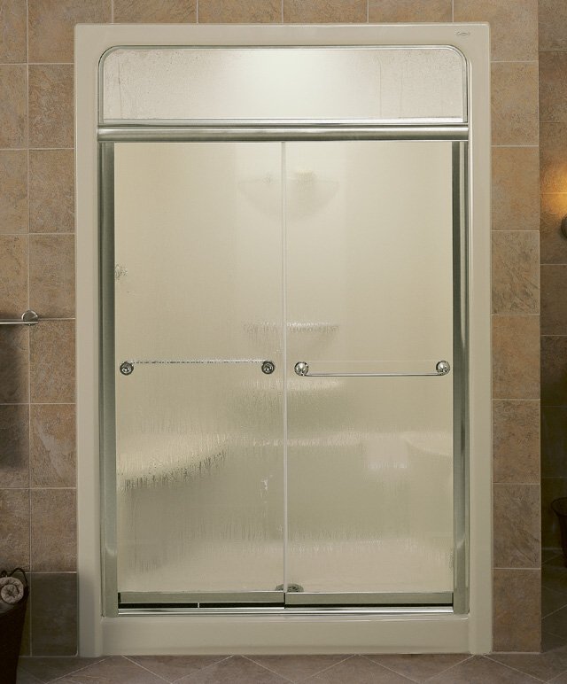 Kohler K-704310-L Senza(TM) steam bypass shower door for Sonata(R) 5' shower module with Crystal Clear glass
