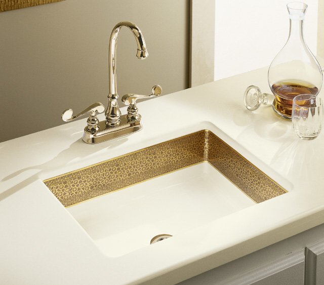 Kohler K-14260-S1 Saree(TM) design on Kathryn(R) undercounter lavatory 21"" x 13""