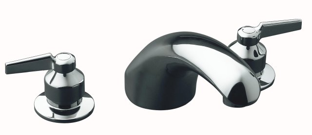 Kohler K-T7019-4 Triton(R) deck-mount bath faucet trim with lever handles valve not included