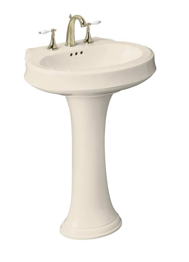 Kohler K-2326-8 Leighton(TM) pedestal lavatory with 8"" centers