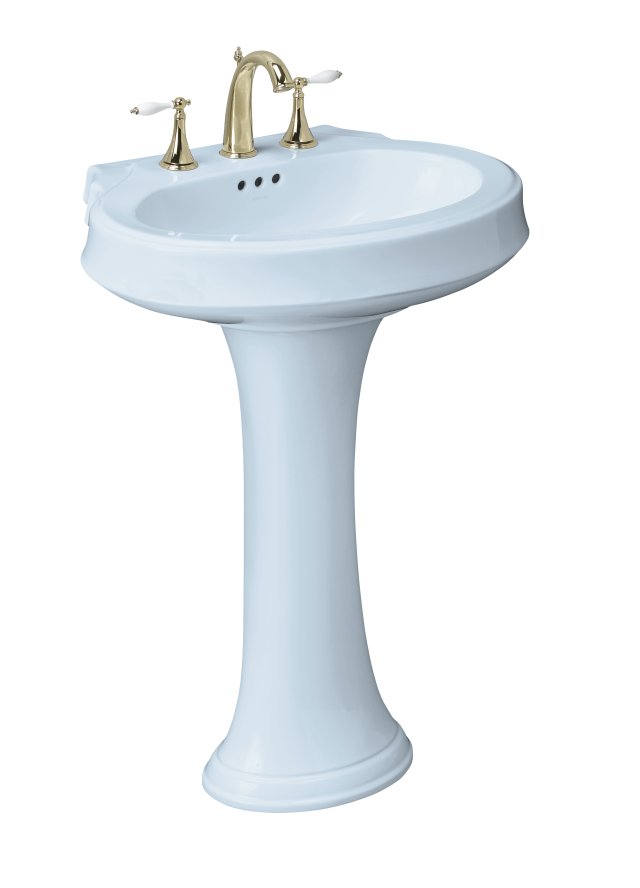 Kohler K-2326-1 Leighton(TM) pedestal lavatory with single-hole faucet drilling