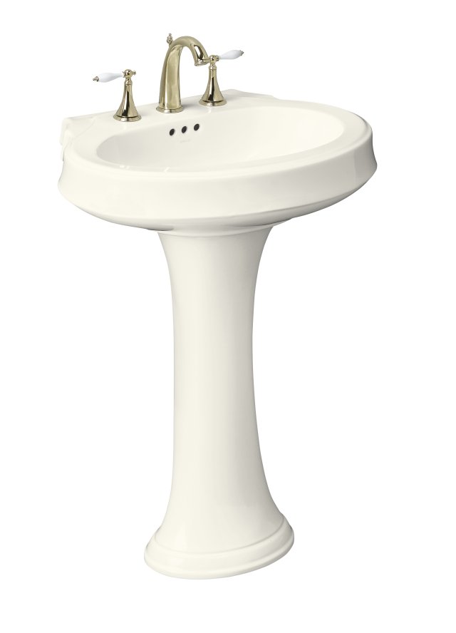 Kohler K-2326-4 Leighton(TM) pedestal lavatory with 4"" centers