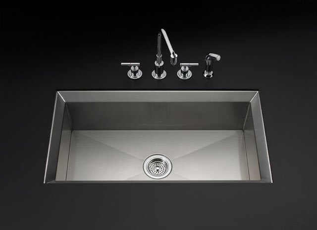 Kohler K-3387-NA; Poise (TM) undercounter single-basin kitchen sink; in Not Aplicable Finish