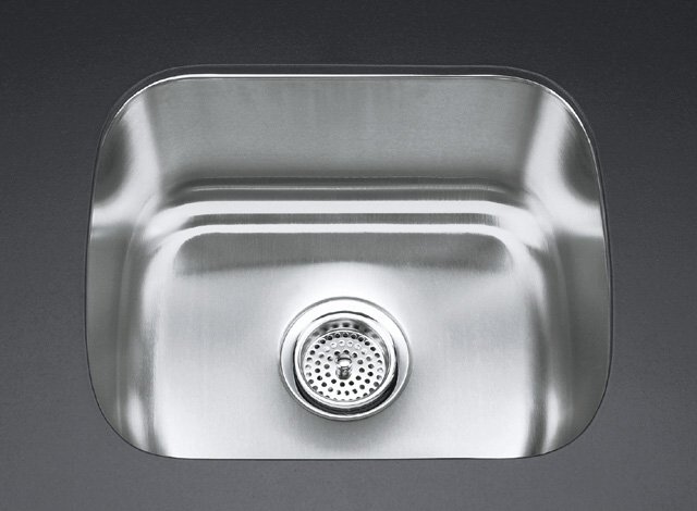 Kohler K-3184-NA; Undertone (R) undercounter kitchen sink with 7-5/8"" deep basin; in Not Aplicable Finish; Discontinued Product - Use K-3331-NA