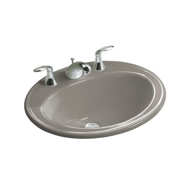 Kohler K-2196-8L Pennington(TM) self-rimming lavatory with 8"" centers and left-hand soap/lotion dispenser hole drilling