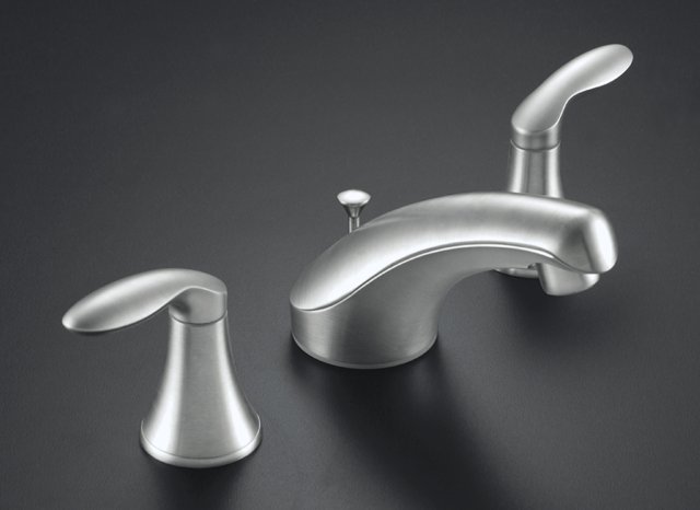 Kohler K-P15261-4 Coralais(R) widespread lavatory faucet with lever handles