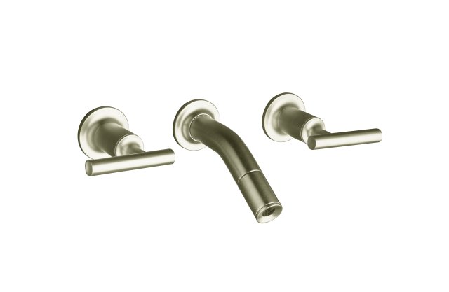 Kohler K-T14419-4 Purist(R) laminar wall-mount lavatory faucet trim with lever handles valve not included