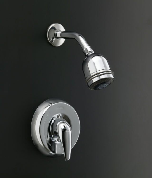 Kohler K-P15613-X4 Coralais(R) shower faucet trim with lever handle and MasterShower(R) 3-way showerhead