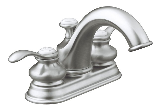 Kohler K-12266-4-G Fairfax(R) centerset lavatory faucet with lever handles; Discontinued Product