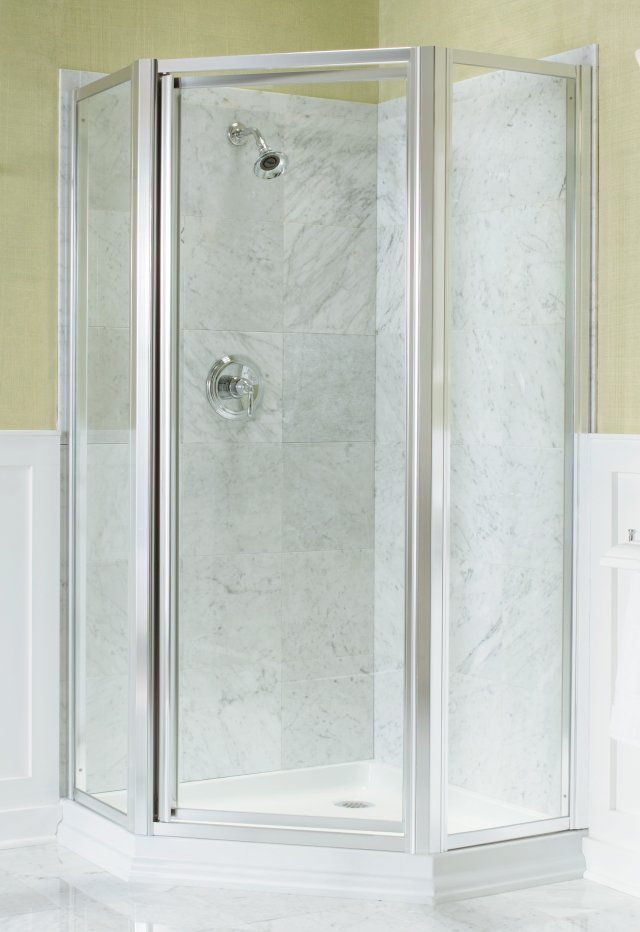 Kohler K-704517-L Devonshire(R) neo-angle shower enclosure with Crystal Clear glass