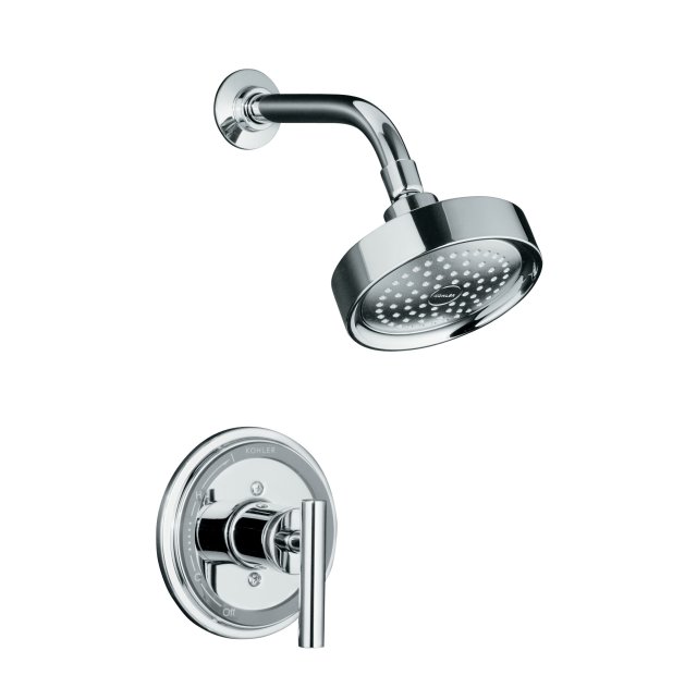 Kohler K-T8226-4 Taboret(R) Rite-Temp(R) pressure-balancing shower faucet trim with lever handle valve not included