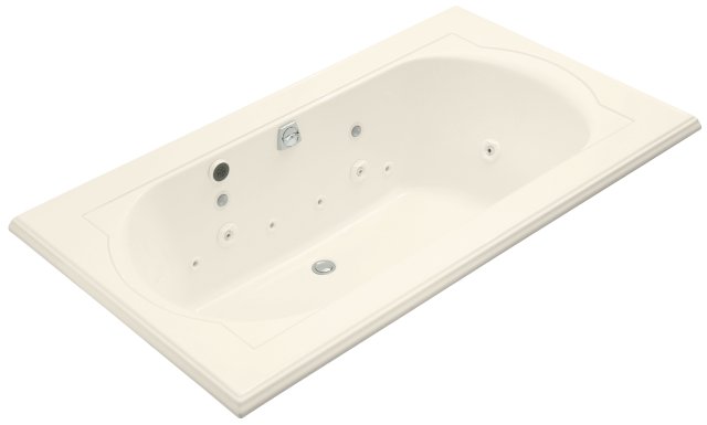 Kohler K-1418-AH-S1 Memoirs(R) 6' whirlpool with Spa Experience  Biscuit Satin; Discontinued Product