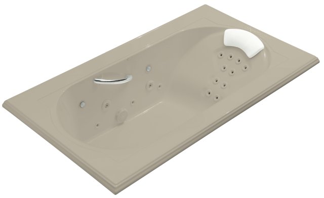 Kohler K-1418-V-G9; Memoirs (R) 6' whirlpool with Spa / Massage Experience; in Sandbar; Discontinued Product