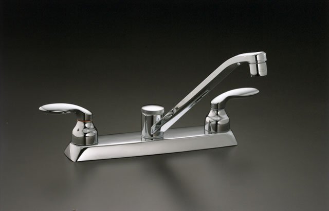 Kohler K-P15251-4 Coralais(R) kitchen sink faucet with lever handles