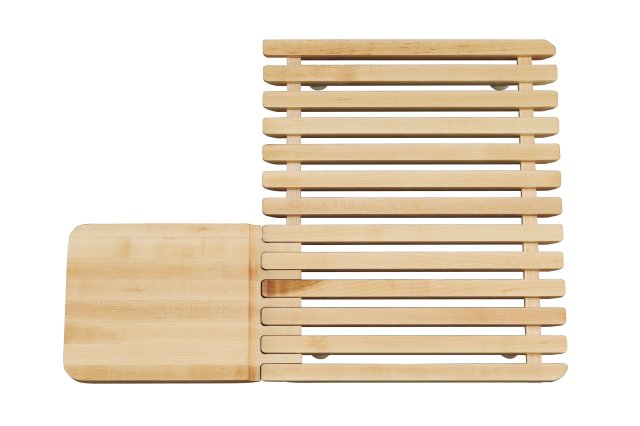 Kohler K-5907 Epicurean(TM) hardwood cutting board and drain board for use on Epicurean sink