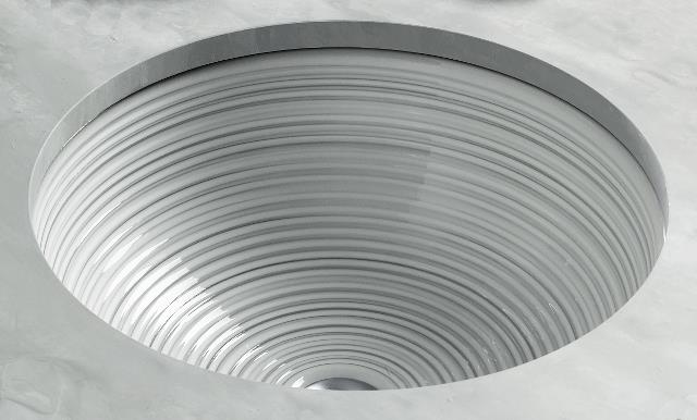 Kohler K-14287-H6 Twirl(TM) design on Camber(R) undercounter lavatory