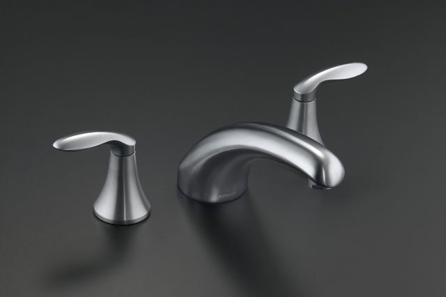 Kohler K-P15290-4 Coralais(R) deck-mount high-flow bath faucet trim with lever handles