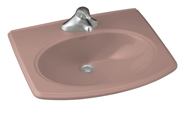 Kohler K-2085-1 Pinoir(R) self-rimming lavatory with single-hole faucet drilling
