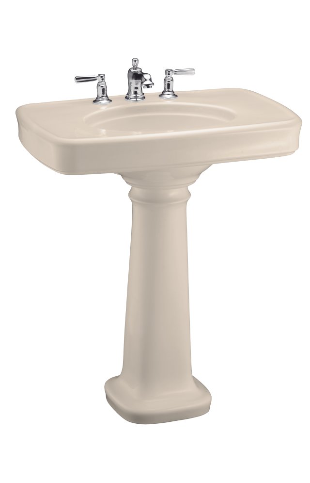 Kohler K-2347-4 Bancroft(R) pedestal lavatory with centers for 4"" centers