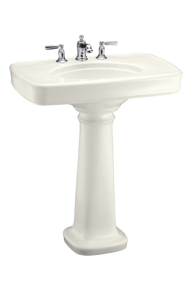 Kohler K-2347-1 Bancroft(R) pedestal lavatory with single-hole faucet drilling