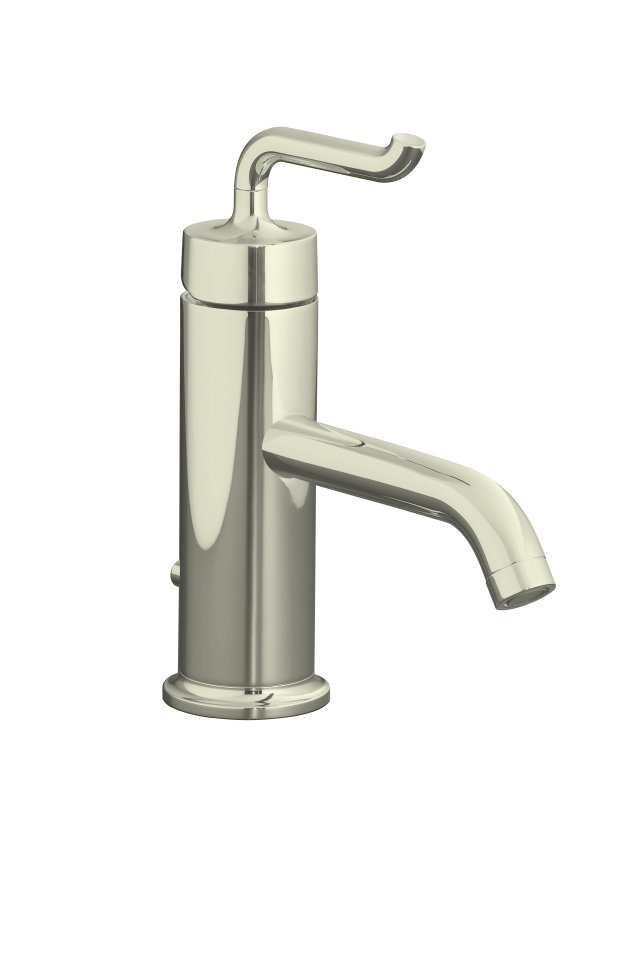 Kohler K-14402-4 Purist(R) single-control lavatory faucet with Smile design handle