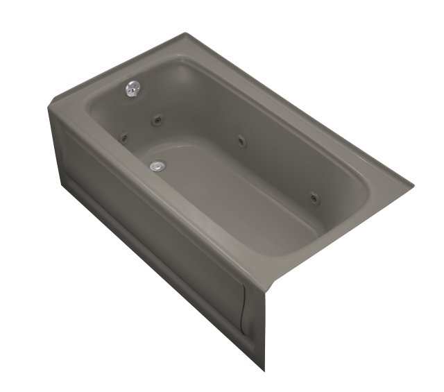 Kohler K-1151P-HL Bancroft(R) 5' whirlpool with integral apron heater and left-hand drain (CSA)